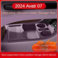 ราคา 2024 สําหรับ AVATR 07 ซิลิโคนคอนโซลกลางด้านล่างกล่องเก็บ AVATR07 Central Control Organizer Mat อุปกรณ์ตกแต่งภายในรถยนต์ (42825024677)