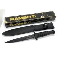 ราคา มีดใบตาย Rambo VI ขนาด 12 นิ้ว (30.5 ซม.) มีดโบวี่แรมโบ้ 6 พร้อมซองมีดหนังร้อยเข็มขัดสำหรับเก็บมีด (10047844188)