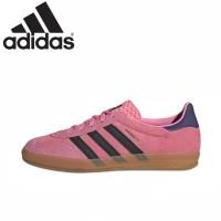 ราคา adidas originals Gazelle สีชมพู และดำ รองเท้าผ้าใบสำหรับผู้ชาย และผู้หญิง（ของแท้ 100%）รูปแบบ รองเท้าผ้าใบ (24269414356)