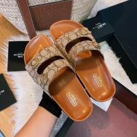 ราคา Coach รองเท้าแตะเสริมพื้น คาดด้วยผ้าทอแคนวาสลาย C และอะไหล่ทอง(ทักแชทก่อนสั่งนะคะ) (13128966831)