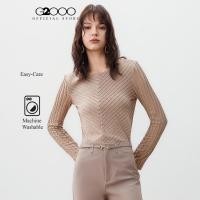 ราคา G2000 เสื้อเบลาส์ผ้ายืดสำหรับผู้หญิง ทรง Regular Fit รุ่น 5624175117 BEIGE (43269163227)