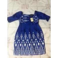 ราคา เดรสยาว เดรสลายไทย งานป้าย เวกัส (พร้อมส่ง) (7068086896)