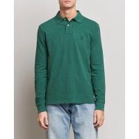 ราคา [มี XL] เสื้อโปโลแขนยาว Polo Ralph Lauren Custom Slim Fit Mesh Polo Shirt ของแท้% จาก Shop (23649953551)