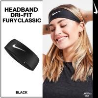 ราคา Nike ไนกี้ ผ้ารัดศีรษะ ผ้าคาดผม Headband Dri-Fit Fury Classic N.101.1706.027 BK (550) (26429679093)
