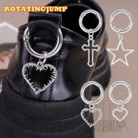ราคา 2 ชิ้น - Martin Boots Buckles - Cross จี้ - พวงกุญแจ - Creative - Hollow - Pentagram รองเท้าผ้าใบหัวเข็มขัด - ตกแต่ง Snap Hook - รองเท้าอุปกรณ์เสริม - Y2K (24983068277)