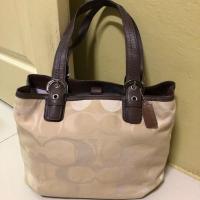 ราคา ของแท้ 100% กระเป๋า Coach Shopping มือสอง (3319068953)