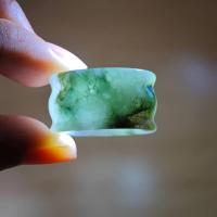 ราคา แหวนหยกเขียวผู้ชายทรงปล้องไผ่ หยกพม่า หยกแท้ (28313747499)