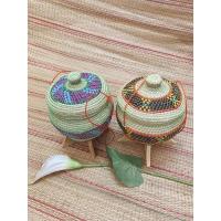 ราคา กระติ๊บข้าวเหนียวมีขา กระติ๊บข้าวจากต้นกก ขนาด 5x7”กระติ๊บโบราณ กระติ๊บข้าว กล่องข้าว (10648172448)