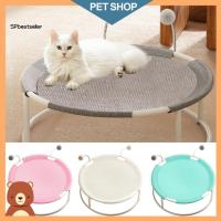 ราคา เอสพี ที่นอนสัตว์เลี้ยงพร้อมใยตาข่ายสังเคราะห์สามชั้นเตียงสัตว์เลี้ยงอเนกประสงค์สําหรับพื้นร้อนเย็นหรือสกปรกรอบเตียงเปลญวนแมวที่มีตาข่ายระบายความร้อนนอนสัตว์เลี้ยงสูงส (40323108286)