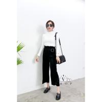 ราคา กางเกง ผ้ากำมะหยี่ 5 ส่วน เอวยางยืด มี 5 สี (114470972)