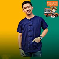 ราคา เสื้อหม้อฮ่อมชาย (สินค้าคุณภาพจากผู้ผลิต ผ้าหม้อฮ่อมเมืองแพร่) เสื้อหม้อฮ่อม คอกลม กระดุมจีน แบบดั้งเดิม original (6069870116)