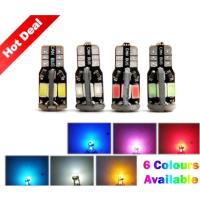 ราคา รถยนต์รถจักรยานยนต์ T10 10SMD หลอดไฟ LED W5W LED 2 ชิ้นสัญญาณสัญญาณย้อนกลับไฟหน้าขนาดเล็กหลอดไฟ LED (41617810527)