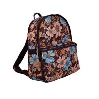 ราคา [กระเป๋ามือสอง] BANA BANA ของแท้! กระเป๋าเป้ ผ้าร่ม 10นิ้ว สีน้ำตาลเข้ม ลายดอกไม้ กระเป๋าสภาพดี เป้ บานาบาน่า (20920242100)