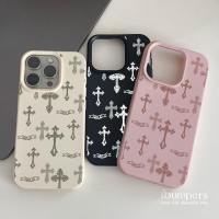 ราคา ibumpers เคสไอโฟน Chrome Hearts เคสโทรศัพท์รูปแบบข้ามสําหรับIphone 16 15 14 13 12 11 Pro Max IP 7 8 Plus Iphon X XS XR Xs Maxบางซิลิคอนนุ่มกันกระแทกหนังรูปแบบปกหลัง (40714803334)