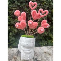 ราคา กระถางหัวใจ ลวดกำมะหยี่ (40864904525)