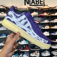 ราคา รองเท้ามือ1 ของแท้100% Nike Air Force 1 Low '07 QS Purple Skeleton Halloween (2021) (41719632942)