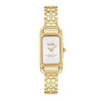 ราคา COACH Cadie รุ่น CO14504196 นาฬิกาข้อมือผู้หญิง สายสแตนเลส สีทอง หน้าปัด 17.5 มม. (27105647268)