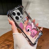 ราคา Samsung A51 A31 A71 A11 A01 A50 A50s A10 A10s Stitch Case Custom ชื่อ Air Bag Protection ฝาครอบโปร่งใส (43018009460)