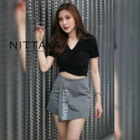 ราคา SALENITTAYA SET Sเสื้อกำมะหยี่ + กางเกงกระโปรง (6115976923)