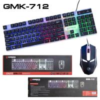 ราคา GEARMASTER GMK-712 Keyboard Mouse Gaming Combo set คีบอร์ดกับเมาส์มีไฟ (23309694217)