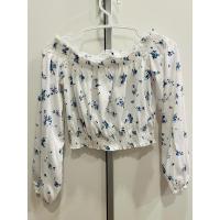 ราคา เสื้อปาดไหล่ H&M (มือสอง) Size S ผ้ายืด ลายดอกไม้เล็กๆน่ารัก ผ้าใส่สบาย แขนยาวสุดชิค (25140274145)