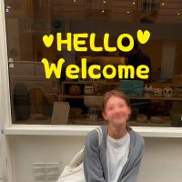 ราคา Ins Style Cute English Letters Store สติ๊กเกอร์ติดประตูบานเลื่อนกระจกหน้าต่าง (29685012886)