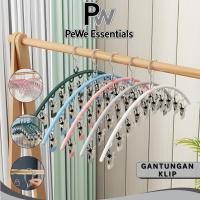 ราคา GANTUNGAN PW - ราวตากผ้าแบบคลิปกันลม – สําหรับถุงเท้าและเสื้อผ้าขนาดเล็ก (42524727538)