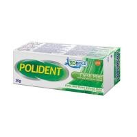 ราคา POLIDENT DENTURE ADHESIVE CRE 20GM ป้องกันการสะสมของเศษอาหาร ไม่ให้ติดใต้ฟันปลอม (3065653779)