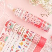 ราคา 8 ม้วน 3 เมตร เทปวาชิคุณภาพสูง ดีไซน์ญี่ปุ่น สติ๊กเกอร์ไดอารี่ มาสกิ้งเทป (25586395543)