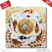 ราคา รูปติดผนัง ภาพวาดบีบสีนูน ลงรักปิดทอง กรอบรูป กรอบลอยไม้ รูปภาพ เสริมมงคล ภาพแต่งบ้าน ของขวัญ CKG Art And Craft (3853832682)