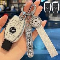 ราคา Mercedes Benz ฝาครอบกุญแจรถ Mercedes Benz กรณีกุญแจรีโมทเหมาะสําหรับ Mercedes Benz A/B/C/S Class AMG GLA CLA GLC W176 W221 W204 W205 AMG (29533734753)