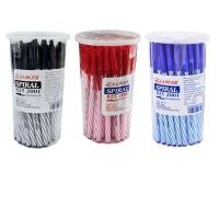 ราคา ปากกาลูกลื่น 0.5 Lancer Spiral รุ่น 825 หมึก น้ำเงิน แดง ดำ 50 ด้าม (26107484306)