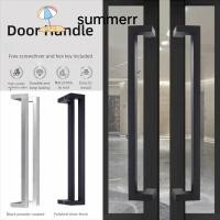 ราคา มือจับความหนาของฤดูร้อนท่อสี่เหลี่ยม60ซมมือจับประตูความยาวกันสนิมทนต่อการสึกหรอทั้งสองด้านมือจับประตูกระจกประตูไม้โลหะประตู (29540271107)