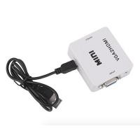 ราคา VGA to HDMI Full HD Video 1080P Audio Converter Adapter for PC Laptop DVD TV (3315808418)
