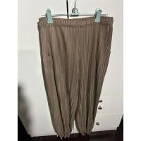 ราคา กางเกงพลีต สีน้ำตาล ขาจั๊ม (42661671625)