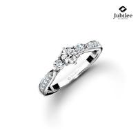 ราคา Jubilee Diamond แหวนเพชร Three Stone Lady Ring เพชรแท้ เพชรน้ำ 99 (24940602570)