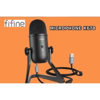 ราคา ไมค์โคโฟน FIFINE K678 USB MICROPHONE Condenser Mic Earphone Jack & Mute ไมโครโฟน ประกันศูนย์ 1 ปี (29311324105)
