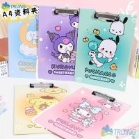 ราคา Sanrio Hello Kitty A4 คลิปบอร์ด Kuromi Melody ไฟล์คลิปกระดานอะนิเมะไฟล์กระดาษทดสอบการเขียน Hard Pad นักเรียนเครื่องเขียนของขวัญ (26040201094)