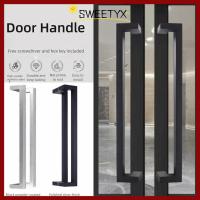 ราคา มือจับประตู สวีทิกซ์ ความยาว 60 ซม. มือจับความหนาสแตนเลสทั้งสองด้านสนิมท่อสี่เหลี่ยมมือจับประตูกระจกประตูไม้โลหะประตู (44410727868)