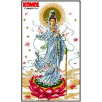 ราคา ชุดปักครอสติช เจ้าแม่กวนอิม(ยืน) 11CT พิมพ์ลายบนผ้า ขนาดผ้า 56x89 cm (3206963617)