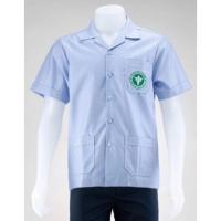 ราคา เสื้อสาธารณสุข(ชาย)ริ้วฟ้า เสื้อกาวน์คอฮาวาย/รอบอกเสื้อ38-48 (29391865358)