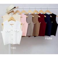 ราคา B233 PIMM Tanktop Bros เสื้อผ้าผู้หญิงนําเข้า (47700402207)