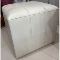 ราคา เก้าอี้สตูล มือสอง หนังสีขาว ซ่อนล้อ (43019050013)