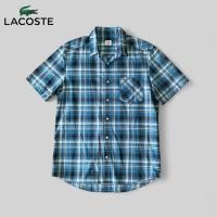 ราคา เสื้อเชิ้ตมือสอง Lacoste แขนสั้น ลาบสก๊อต อก 42 สภาพใหม่ ไม่มีตำหนิ (42706594958)