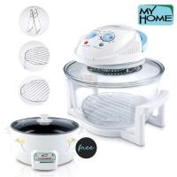 ราคา My Home เซตหม้ออบลมร้อนขนาด 12 ลิตร รุ่น HTA 12 พร้อมด้วย หม้อสุกี้ อเนกประสงค์ ขนาด 3 ลิตร (829900940)