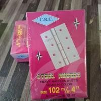 ราคา บานพับเหล็ก 4 นิ้วชุบบรอนซ์ ยี่ห้อCRC 1 กล่อง บรรจุ 12 ตัว ใช้ติดประตูและหน้าต่าง (27184999447)