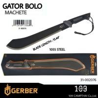 ราคา มีด GERBER แท้ รุ่น GATOR BOLO มีด Machete ที่แข็งแกลง ใบมีด 1055 CARBON STEEL เครือบ SATIN สีดำ พร้อมปลอกใส่ (20067151490)