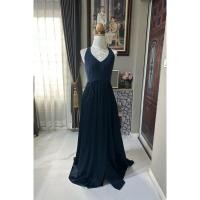 ราคา ชุดราตรียาว(ไซส์ S)สีกรมท่า(VERA WANG) (25622052169)