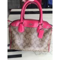 ราคา กระเป๋าสะพาย Coach สีแดงชมพู แท้ 100% (20144608259)