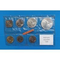 ราคา Bahama Island 7 Coins Mint Set 1966 #เนื้อเงิน 2 เหรียญ One Dollar & Fifty Cents .800 Silver (26273750250)